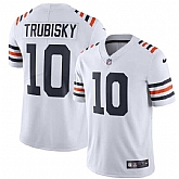Nike Bears 10 Mitchell Trubisky White 2019 Alternate Classic Vapor Untouchable Limited Jersey,baseball caps,new era cap wholesale,wholesale hats